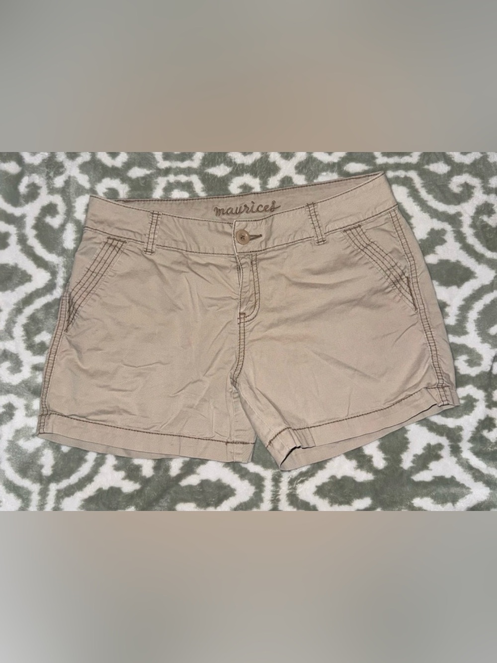 Maurices Women's Tan Casual Bermuda Shorts